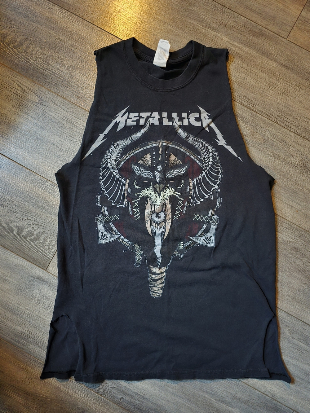 🛍3/$33 Metallica Black Heavy Cotton Muscle Tee